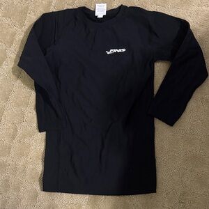 FINS Kids Black Swim Rashguard